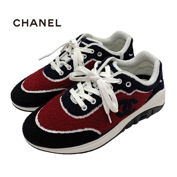 Chanel Other - Chanel Sneakers Shoes Pile Coco Mark Multicolor Men's